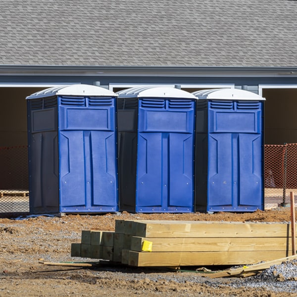 are there any restrictions on where i can place the portable toilets during my rental period in Ellicottville NY